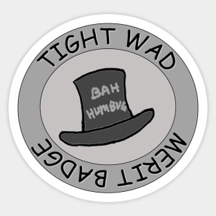 Tightwad Merit Badge Sticker